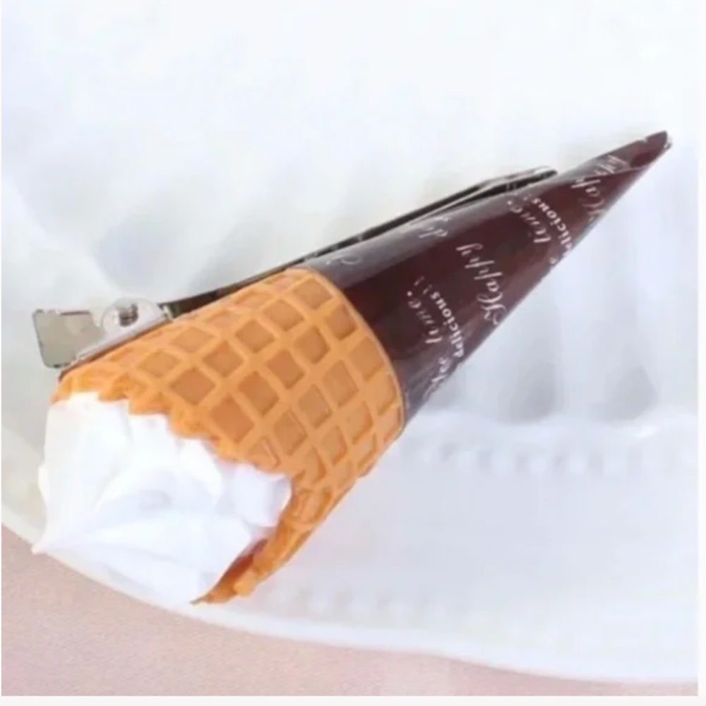 ❤️ FREE Ice Cream Snack Candy Boho Peasant Art Deco Food Hair Clip Barrette